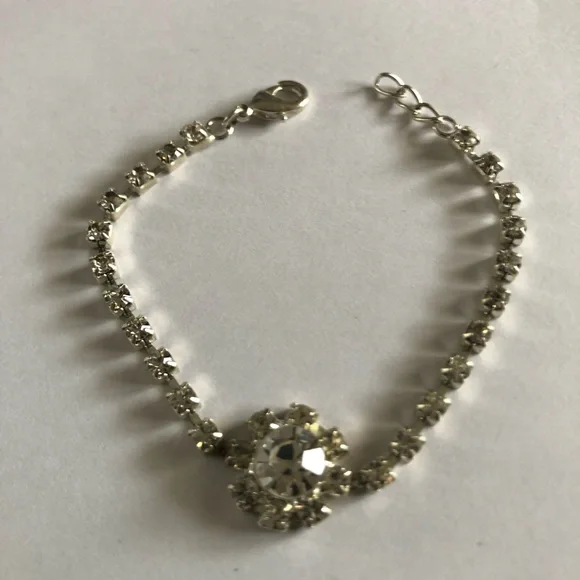 Vintage Silver Tone Cocktail Bracelet - Picture 3 of 14